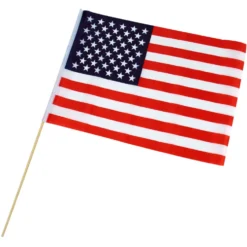 American Flags - Poly 12" x 18" (Import) (DZ)