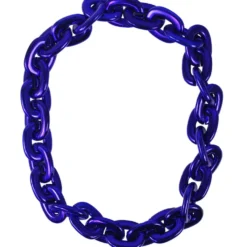 Beads - Jumbo Blue Chain Links 33" (EACH)