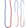 Beads - Segmented Patriotic Round 7mm Premium Grade A 33" (144 PACK)