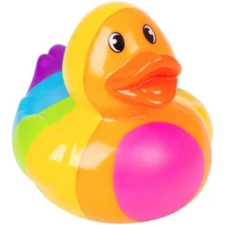 Big Rainbow Rubber Duck 6" (EACH)