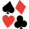 Card Suits Cutouts 17" (4 PACK)