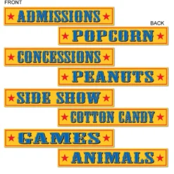 Carnival Street Signs (4 PACK)