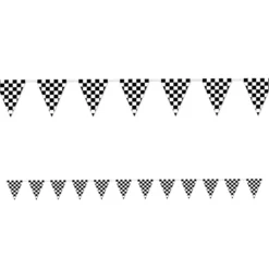 Checkered Pennant Banner 12' (EACH)