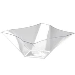 Clear Twist Square Serving Bowl 161 oz (EACH)