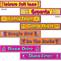 Disco Street Signs 24" (4 PACK)