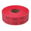 Double Roll Raffle Tickets - Red 2000 Roll (EACH)