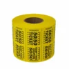 Double Roll 50/50 Tickets - Yellow 1000 Roll (EACH)