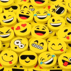 Emoticon Eraser Assortment 1" (72 PACK)