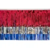 Float Drape - Red Silver Blue Metallic Fringe 15" x 10' (EACH)