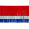 Float Drape - Red White Blue Vinyl Fringe 15" x 10' (EACH)