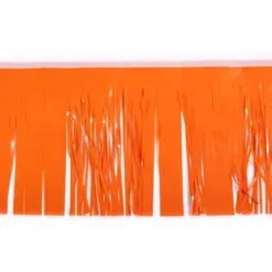 Float Drape - Vinyl Fringed 15" x 10' Orange (EACH)