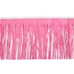 Float Drape - Vinyl Fringed 15" x 10' Pink (EACH)
