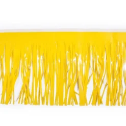 Float Drape - Vinyl Fringed 15" x 10' Yellow (EACH)