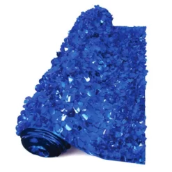 Float Sheeting - Metallic Floral 36" x 15' Blue (EACH)
