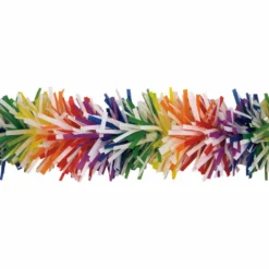 Float Twist - Vinyl Fringed 3" x 25' Rainbow and White (EACH)