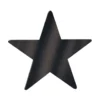 Foil Star Cutout - Black 9" (EACH)