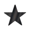 Foil Star Cutout - Black 5" (EACH)