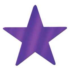 Foil Star Cutout - Purple 12" (EACH)