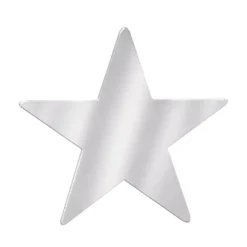 Foil Star Cutout - Silver 9" (EACH)
