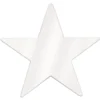 Foil Star Cutout - White 15" (EACH)