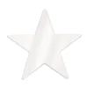Foil Star Cutout - White 9" (EACH)