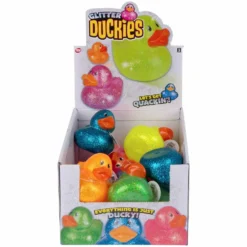 Glitter Rubber Duck Assortment 3.75" (DZ)