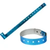 Holographic Plastic Wristbands - Blue (100 PACK)