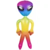 Inflate Jumbo Rainbow Alien 63" (EACH)