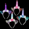 Light Up Flip Sequin Unicorn Headband Assorted (EACH)
