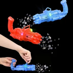 Light Up Gatling Bubble Blaster Assorted 8