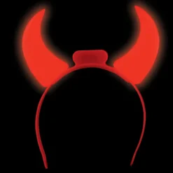 Light Up Red Devil Horns (EACH)