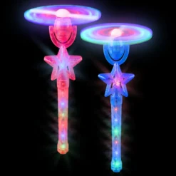 Light Up Star Spinner Windmill Wand Assorted 14