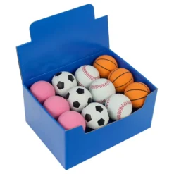 Mini Rubber Sports Ball Assortment 2.5" (24 PACK)