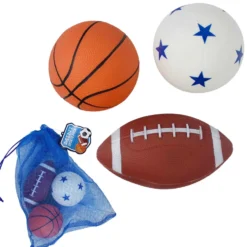 Mini Sports Ball Assortment 4" - 6" (3 PACK)