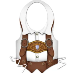 Oktoberfest Bavarian Style Plastic Vest (EACH)