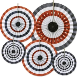 Patriotic Accordion Paper Fan Assortment (5 PACK)