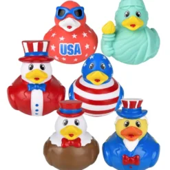 Patriotic Rubber Ducky Assortment 2" (100 PACK)