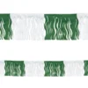Pennant - Fringed Green and White 60' (EACH)