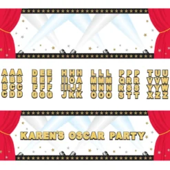Personalized Hollywood Banner 65" (EACH)
