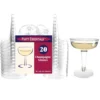 Plastic Champagne Glasses 4 oz (20 PACK)