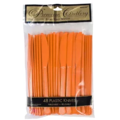 Plastic Knives - Orange (48 PACK)