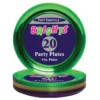 Plastic Plates 9" Mardi Gras (20 PACK)