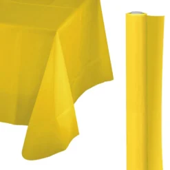 Plastic Table Cover Roll - Yellow 40" x 100' (EACH)