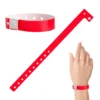 Plastic Wristbands - Red (100 PACK)