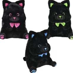 Plush Belly Buddy Black Cat Assorted 20