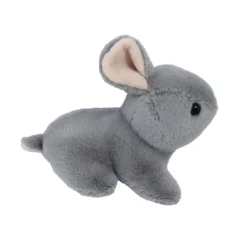 Plush Laying Gray Bunny 6