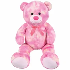 Plush Pink Tie Dye Bear 36" (EACH)