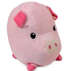 Plush Super Soft Round Pig 17" (EACH)