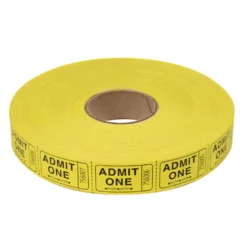 Roll Tickets - Admit One - Yellow 2000 Roll (EACH)