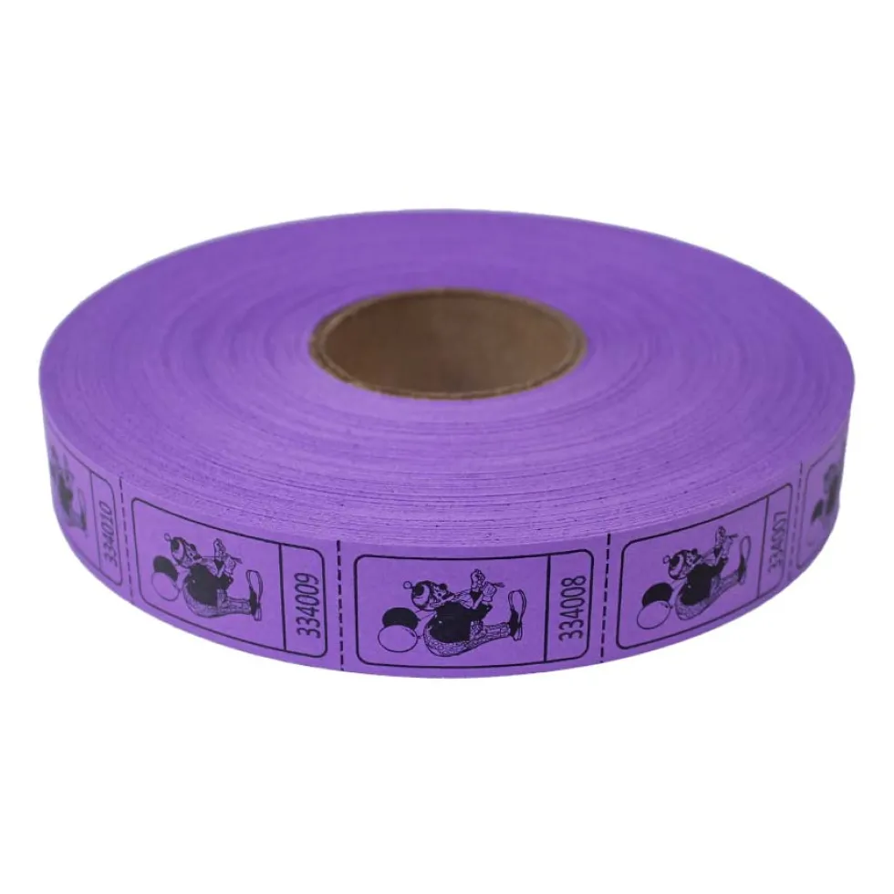 Roll Tickets - Clown - Purple 2000 Roll (EACH)